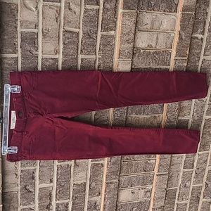 Hollister Maroon Burgandy Jeans Size 7 W28